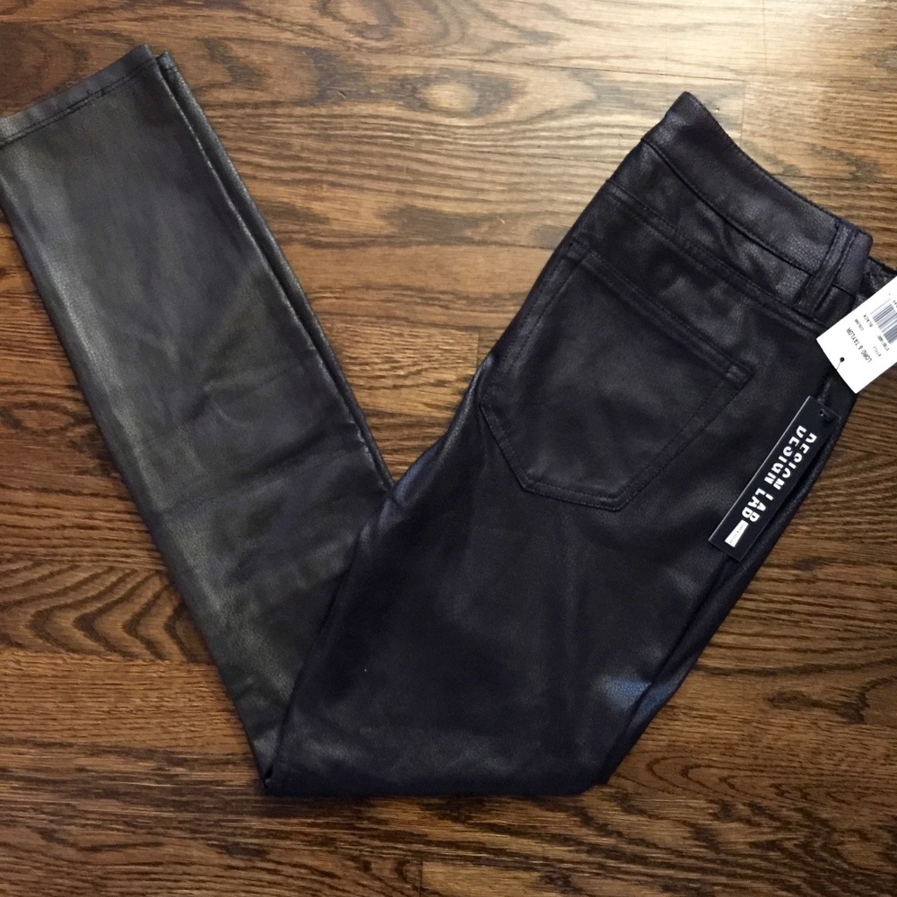 Design Lab Lord & Taylor Distressed Suede Pants